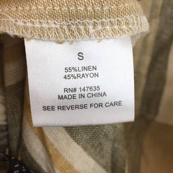 Romeo & Juliet Couture Linen Tie Back Jumpsuit NWT - Picture 6 of 7